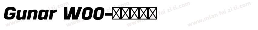 Gunar W00字体转换
